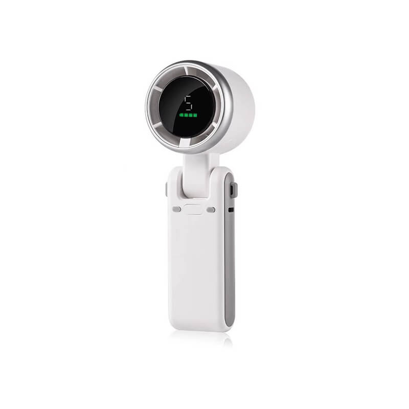 Mobie Compact Handheld 180° Angle Adjustable Turbo Fan with 5 Speed White