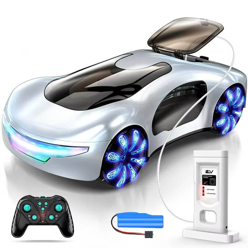 Mobie Remote Control Car with Water Spray 360 Stunt and LED Lights Free ...