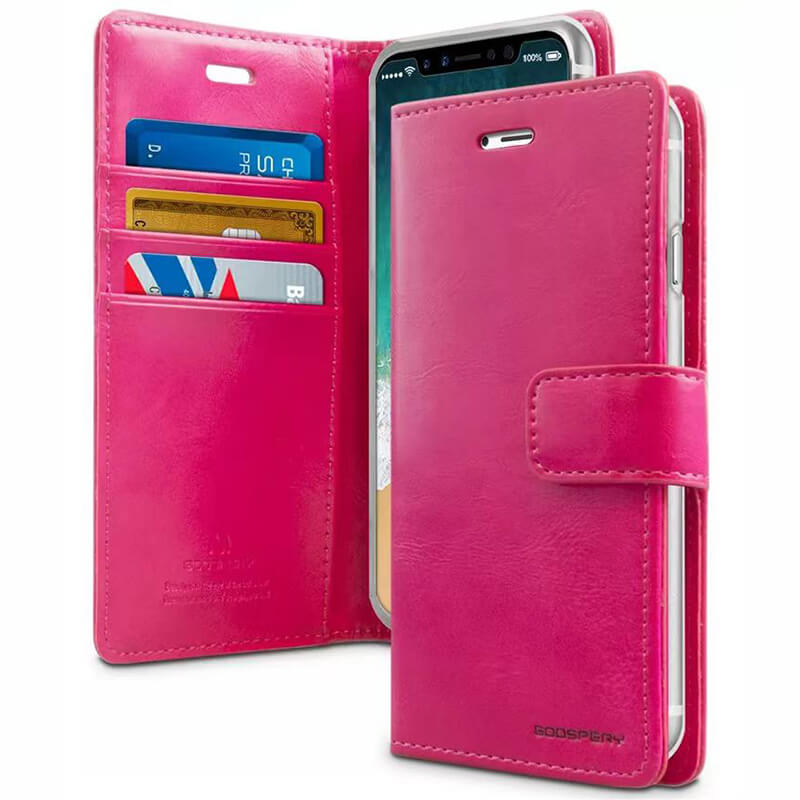 iPhone 14 Pro Mecrcury Goospery Blue Moon Diary Flip Wallet Case