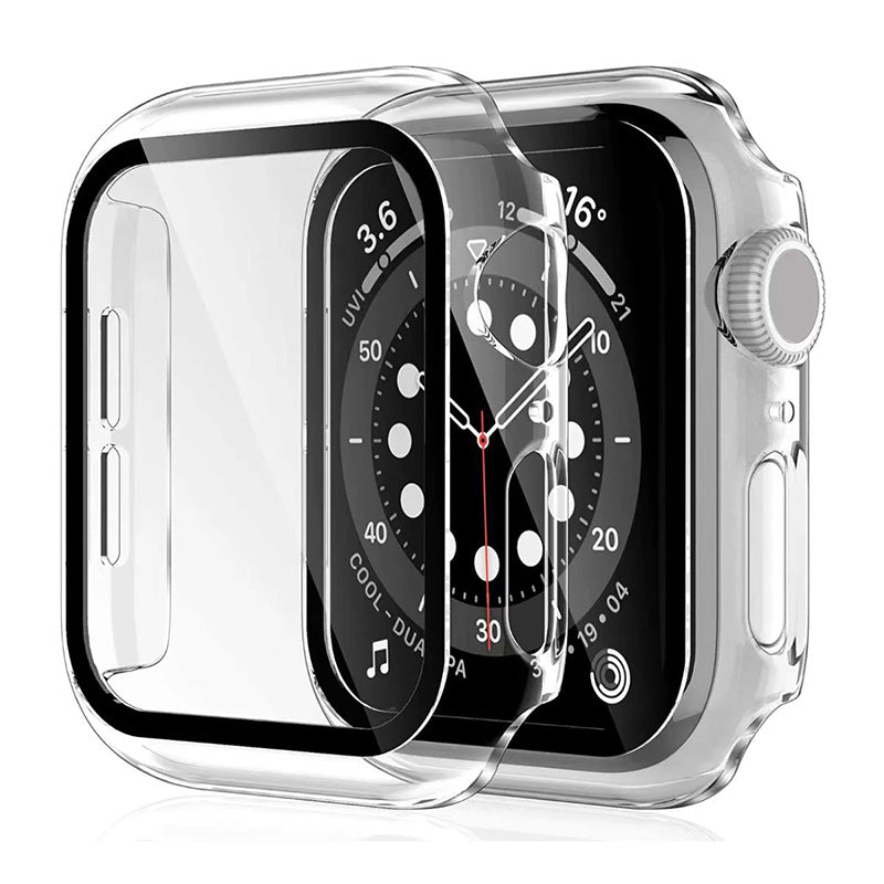 Apple Watch All-Round Clear PC Case with Glass Screen Protector 46mm