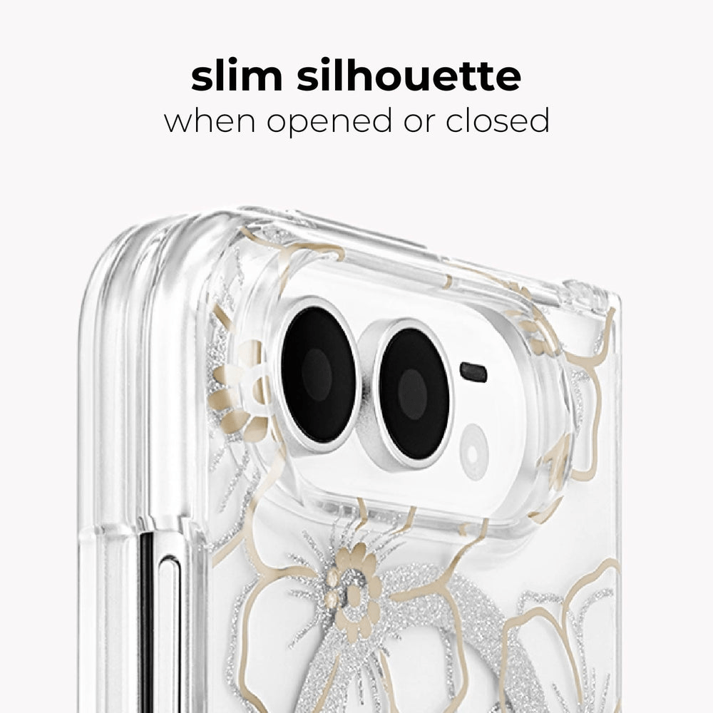 Case Mate Floral Gems Magnetic Phone Case Compatible with iPhone Duo