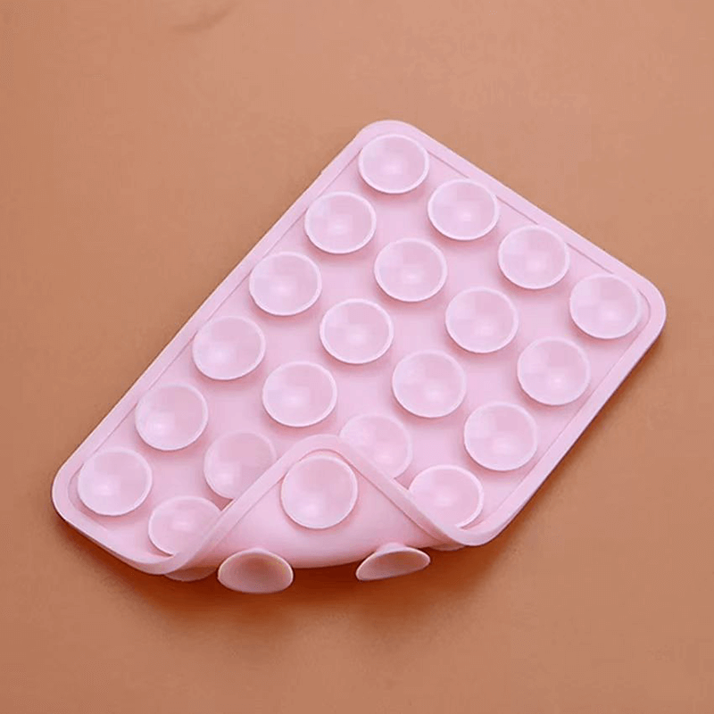 Mobie Silicone Phone Suction Mount Grip for iPhone & Cellphone Cases Light Pink