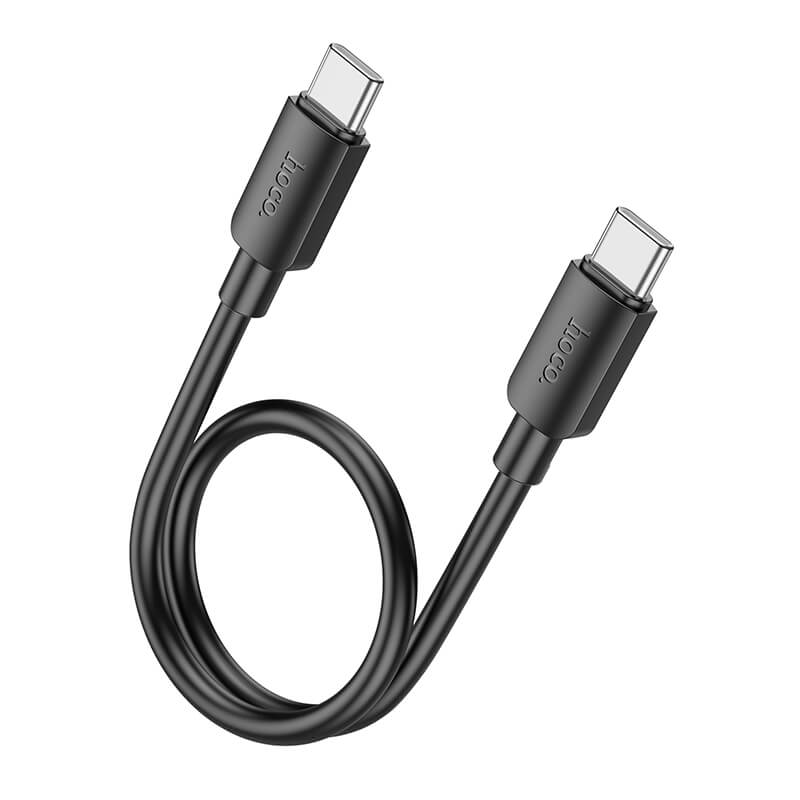 hoco PVC Universal Type-C to Type-C 60W Fast Charging Data Cable 25cm X96
