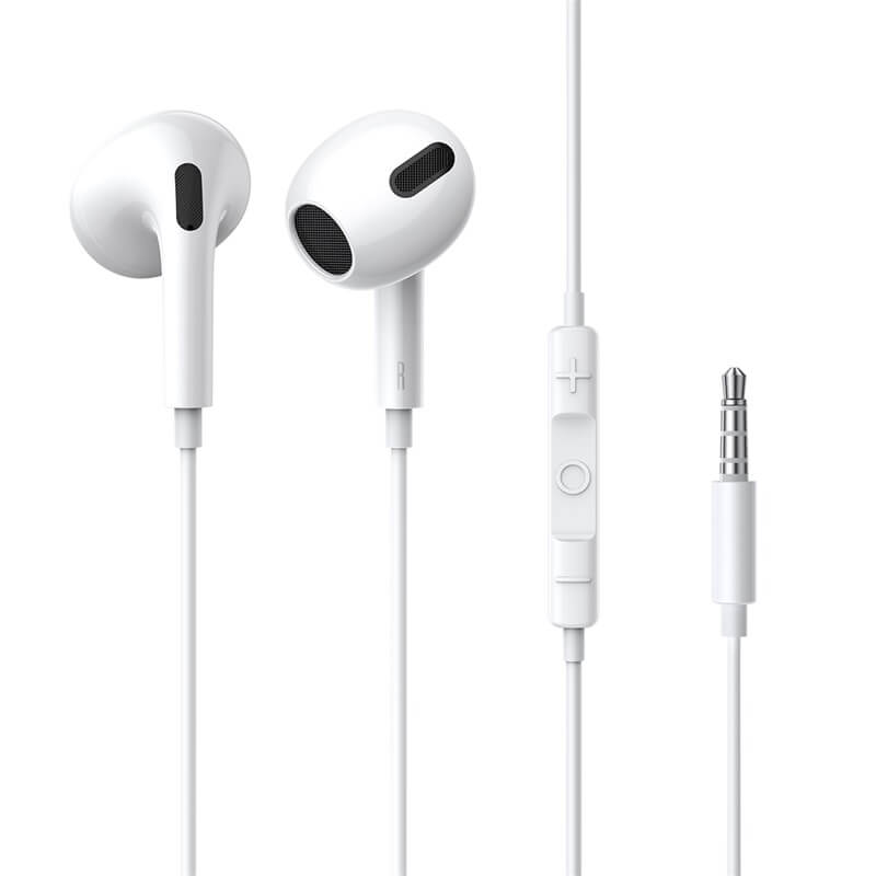 Baseus Encok 3.5mm Lateral In-ear Wired Earphone White H17