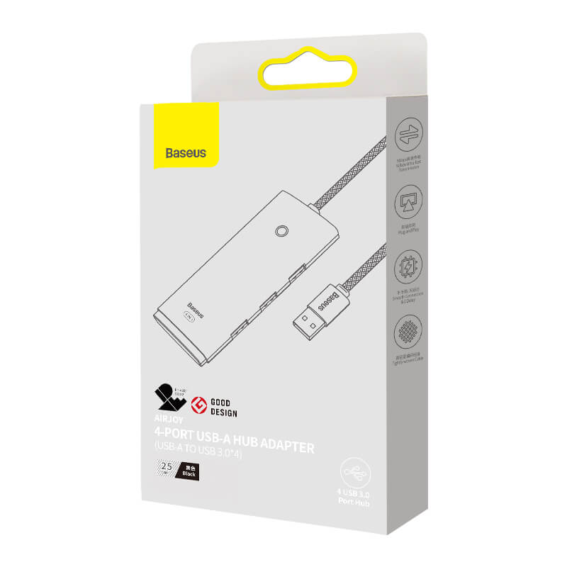 Need to check photo Baseus 4-Port USB-A HUB Adapter (USB-A to USB 3.0*4) 2m
