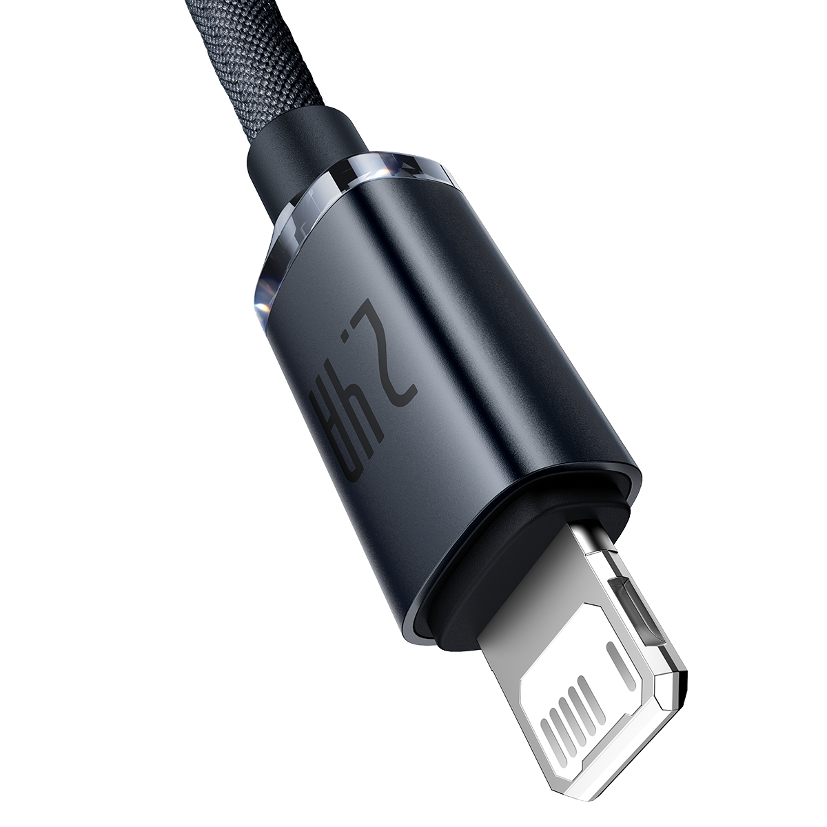 Baseus Crystal Shine Series Fast Charging Data Cable USB to iP 2.4A 1.2m Black
