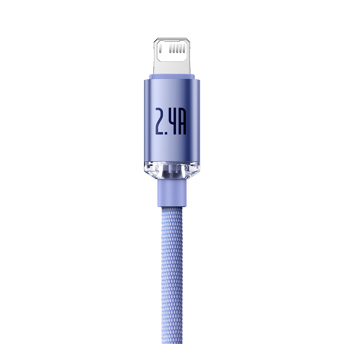Baseus Crystal Shine Series Fast Charging Data Cable USB to iP 2.4A 1.2m Purple