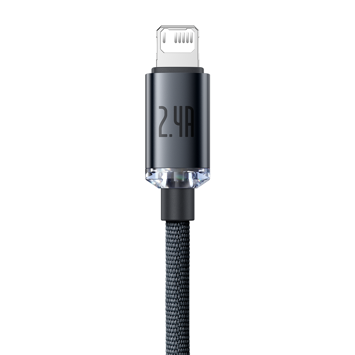 Baseus Crystal Shine Series Fast Charging Data Cable USB to iP 2.4A 1.2m Black