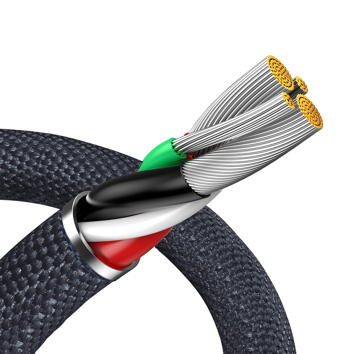 Baseus Crystal Shine Series Fast Charging Data Cable USB to iP 2.4A 1.2m Black