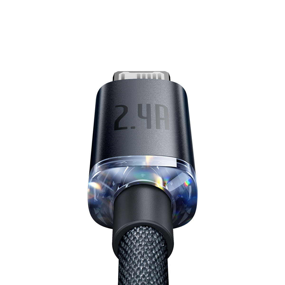 Baseus Crystal Shine Series Fast Charging Data Cable USB to iP 2.4A 1.2m Black