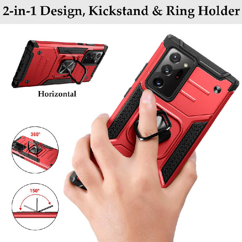 Samsung Note20 Ultra Shockproof Magnetic Ring Bracket Case