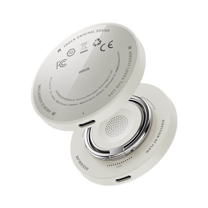 Rock Magnetic Ring Holder 3-in-1 Wireless Charger W51