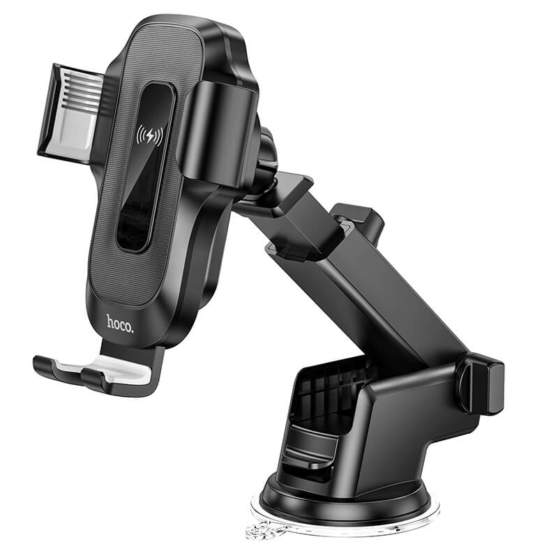 hoco. Wise Automatic Induction Wireless Fast Charging Car Phone Holder HW3 Black