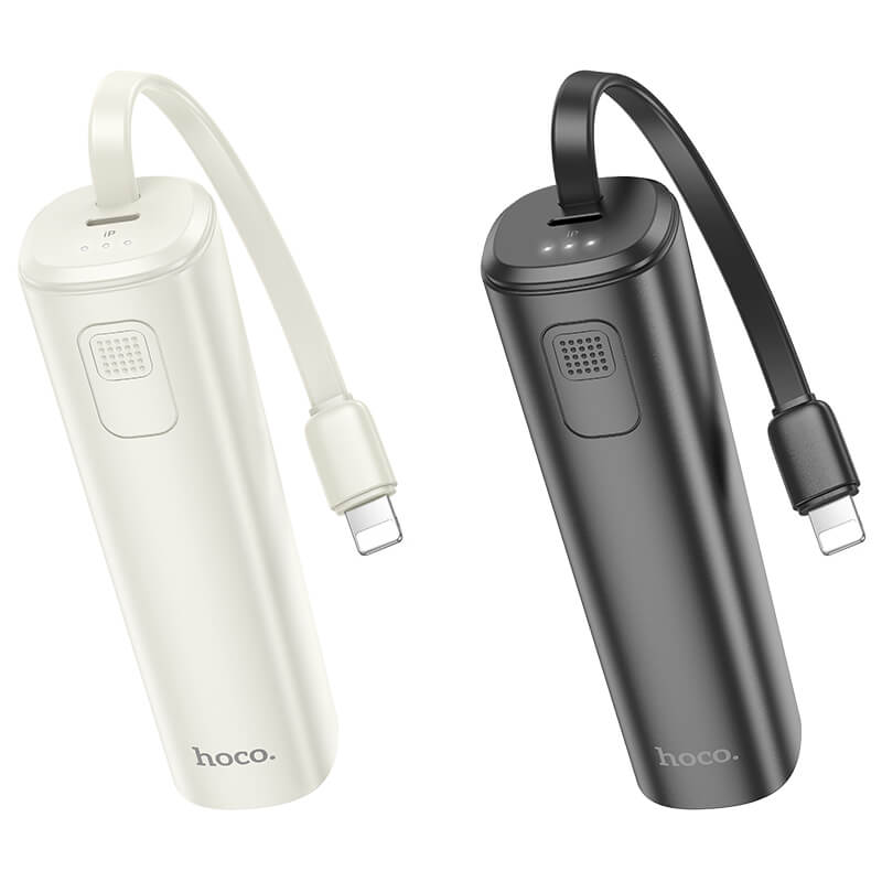 hoco. Energy-bar Power Bank With Type C Lightning Cable 5000mAh J113