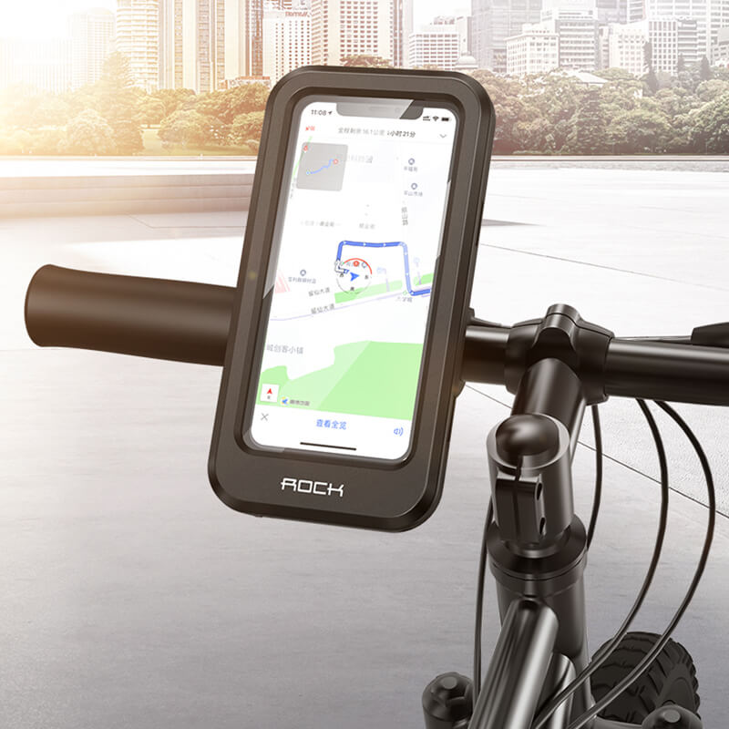 ROCK Universal Retractable Waterproof Bicycle Phone Mount Holder RPH0957