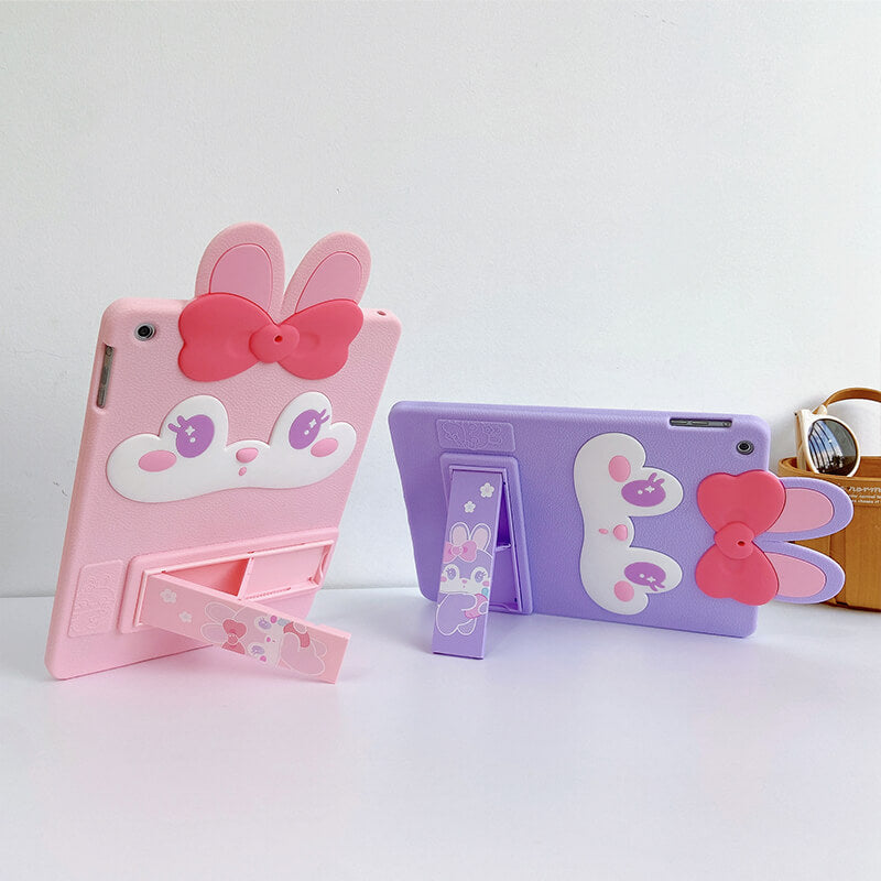iPad Mini 5th 7.9" 2019 Q Uncle Pink Bunny Silicone iPad Case