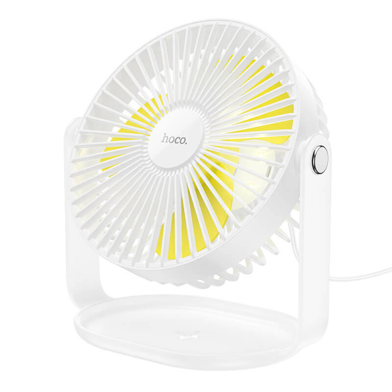 hoco. Multifunctional Powerful 360° Rotation Desktop Cooling Fan with Light F14