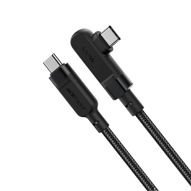 Acefast 100W 2M USB-C to USB-C TPE W Right Angled Aluminum Charging Data Cable C5-03
