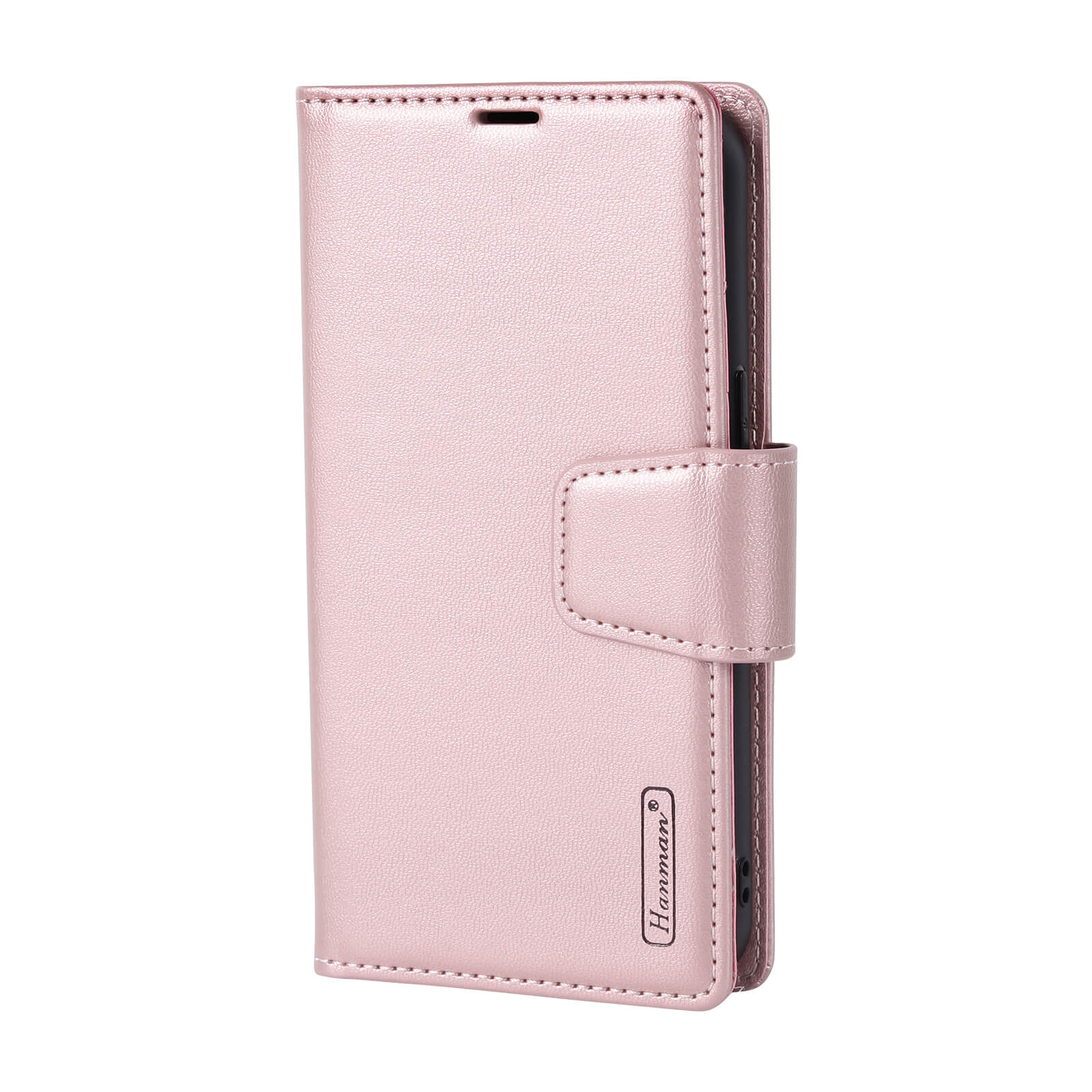 iPhone 11 Pro Luxury Hanman Leather 2-in-1 Wallet Flip Case With Magnet Back