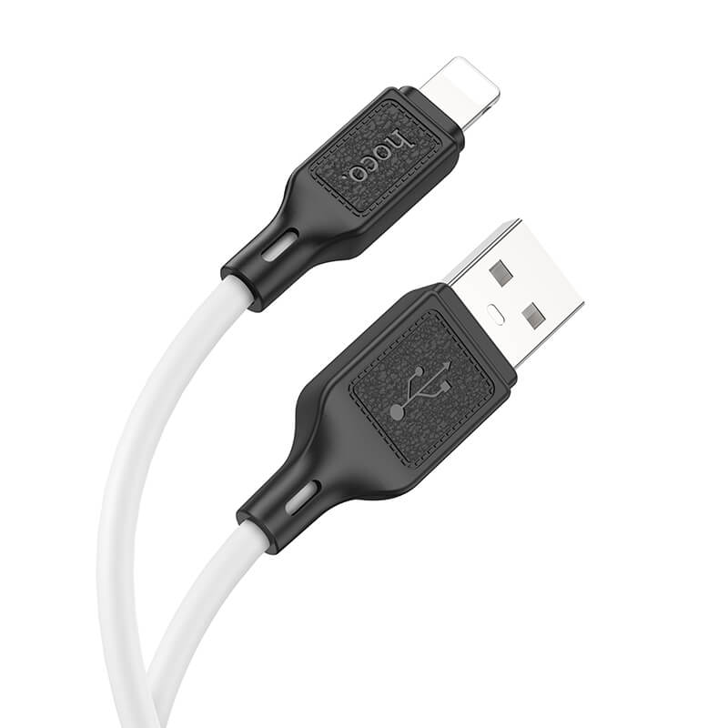 Hoco Cool Silicone USB-A to Lightning Charging Data Cable X90