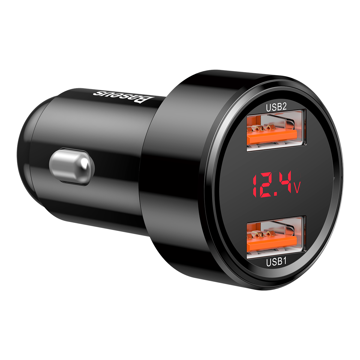 Baseus Digital Display (Type-C PD+QC) Intelligent Dual Quick Car Charger C20C