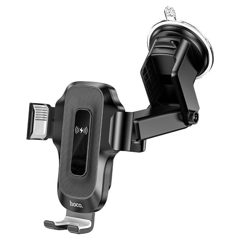 hoco. Wise Automatic Induction Wireless Fast Charging Car Phone Holder HW3 Black