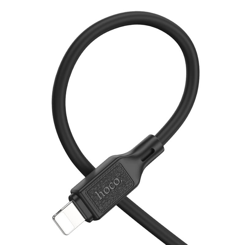 Hoco Cool Silicone USB-A to Lightning Charging Data Cable X90