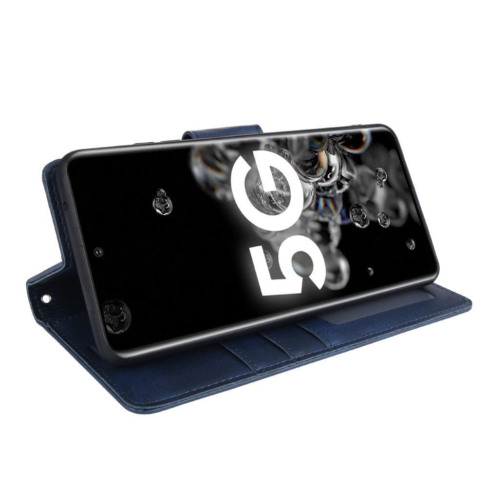 Samsung S22 Luxury Hanman Leather 2-in-1 Wallet Flip Case With Magnet Back