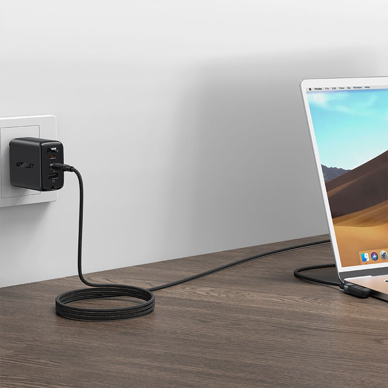 Acefast 100W 2M USB-C to USB-C TPE W Right Angled Aluminum Charging Data Cable C5-03