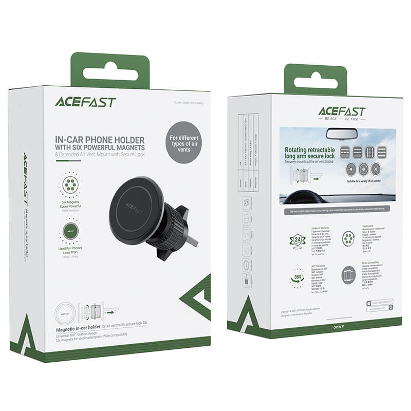 Acefast N52 Strong Magnetic Phone Car Mount Holder Compatible D6
