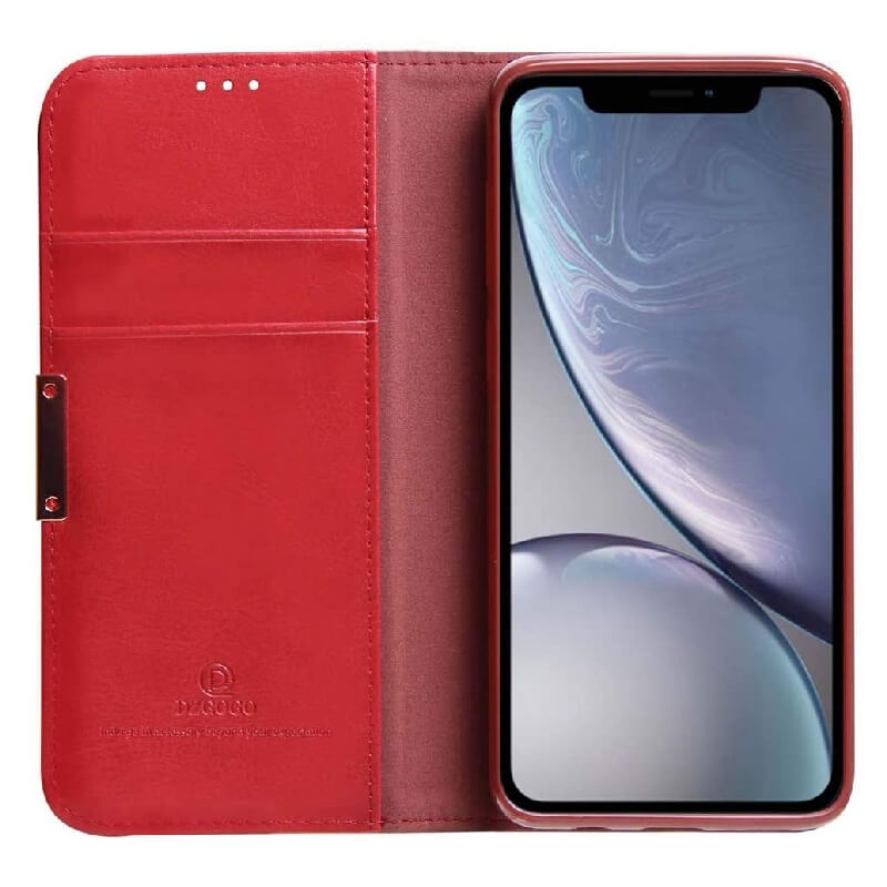 iPhone 11 Pro Max DZGOGO Genuine Leather Wallet Case Cover