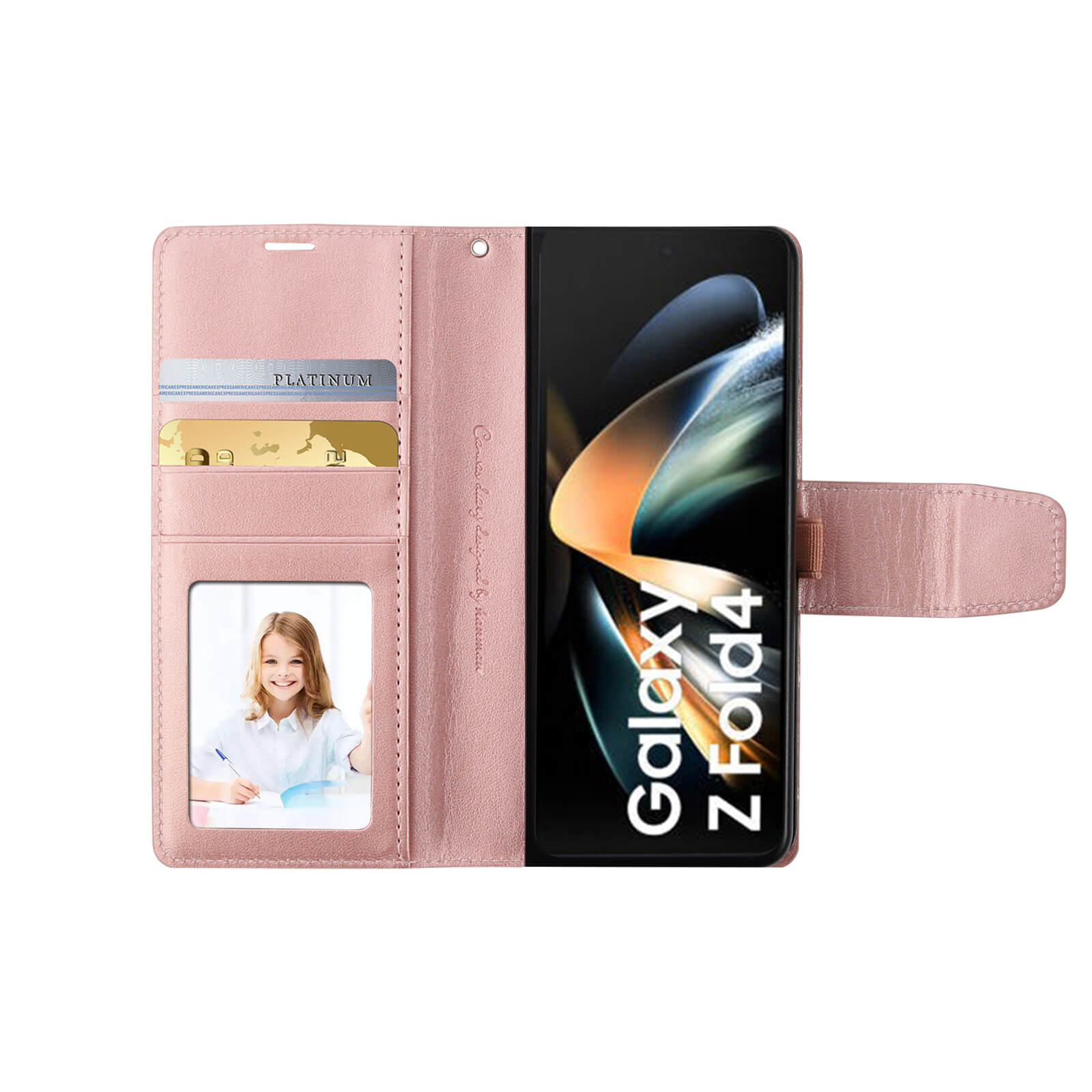 Samsung Galaxy Z Fold 5 Hanman Leather Wallet Phone Case
