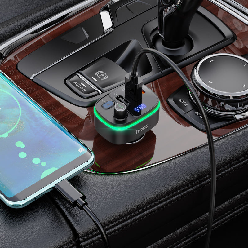 hoco. Fast PD 20W+QC 3.0 Car Bluetooth FM transmitter