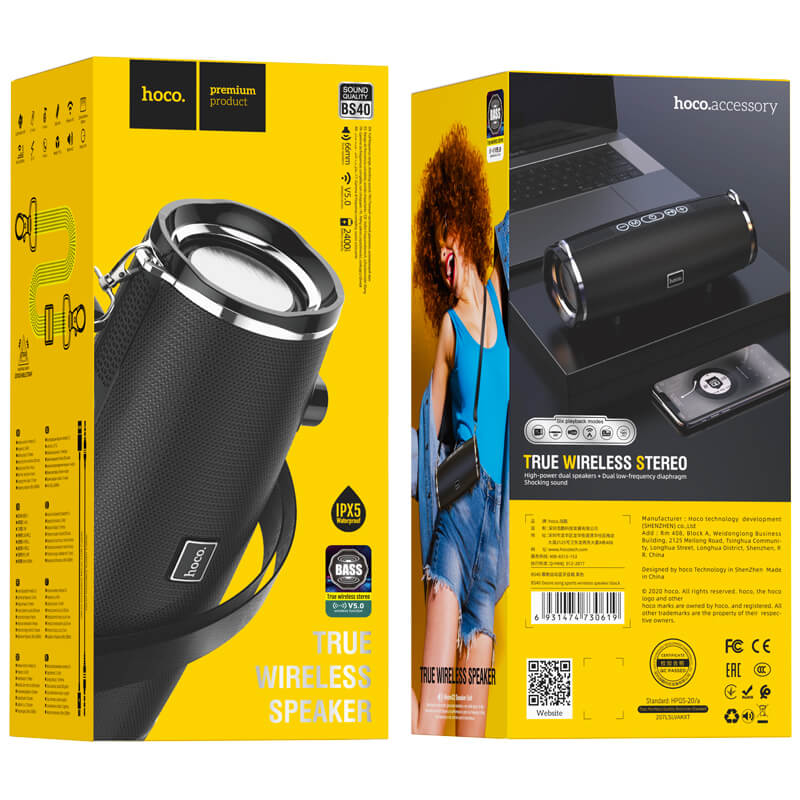 hoco. Portable Premium Bluetooth Wireless Speaker BS40