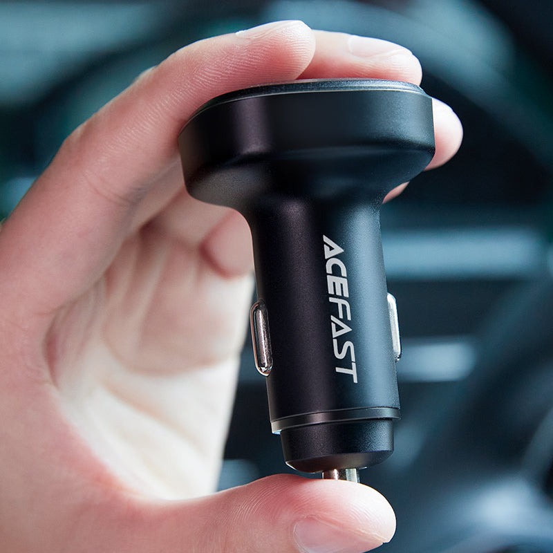 Acefast 66W (2C+A) Three-Port Metal Car Charger