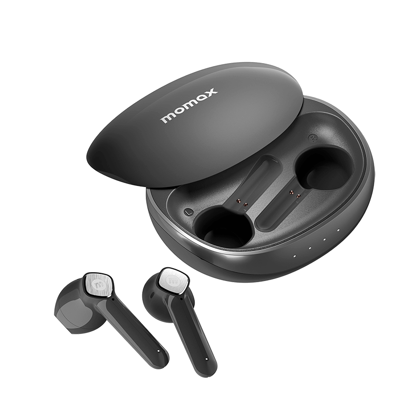 Momax True Wireless Noise Cancelling Earphone BT11 Small Shell Black