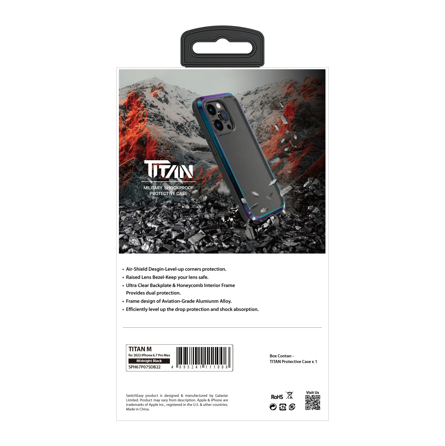 iPhone 14 Pro SwitchEasy Titan Drop Protection Phone Case with Magsafe