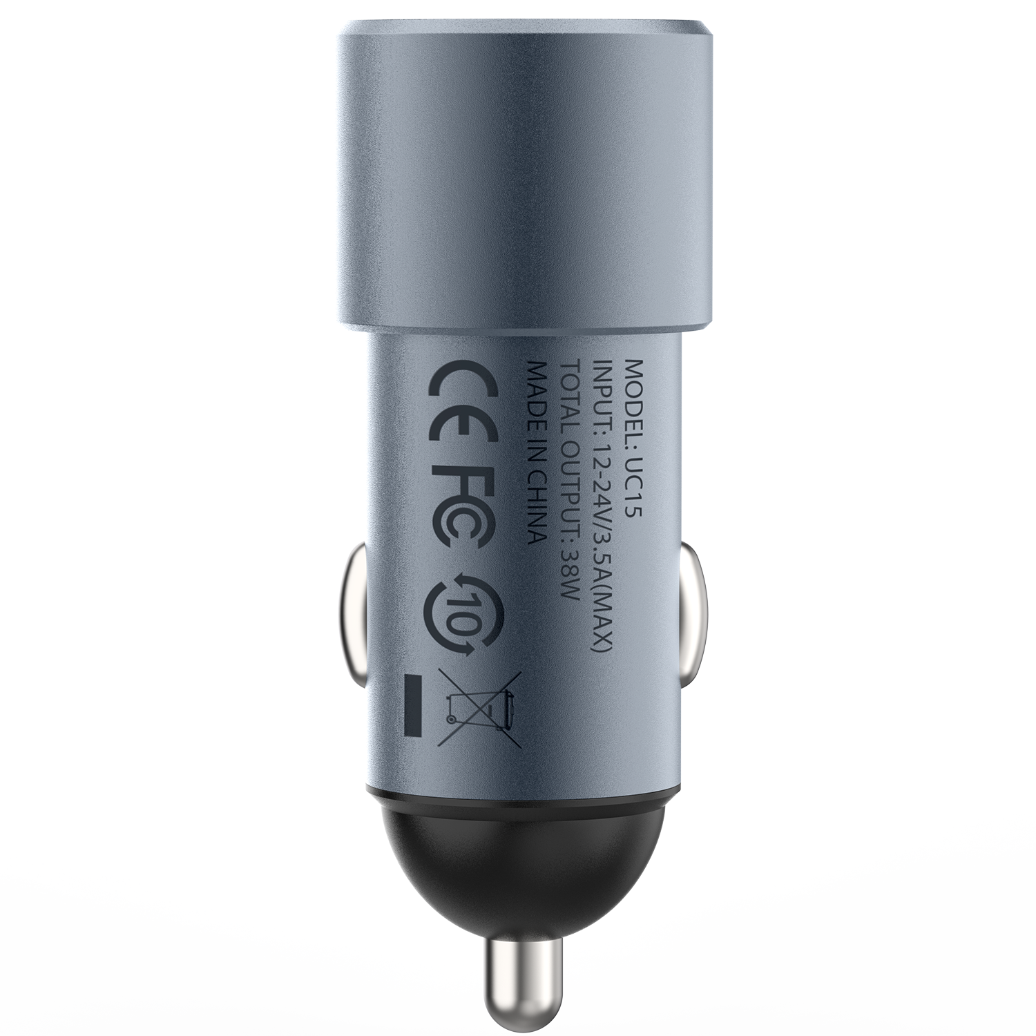 Momax Elite 38W Dual Output QC3.0 Fast Car Charger UC15