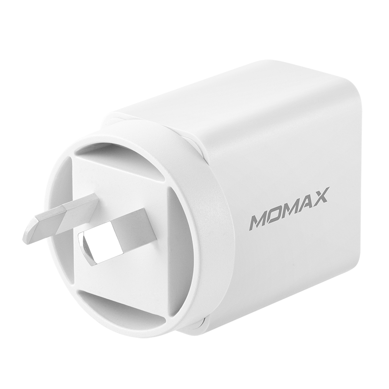 Momax 20W QC3.0+USB-C PD Wall Charger Dual Output USB-C PD & USB-A UM13