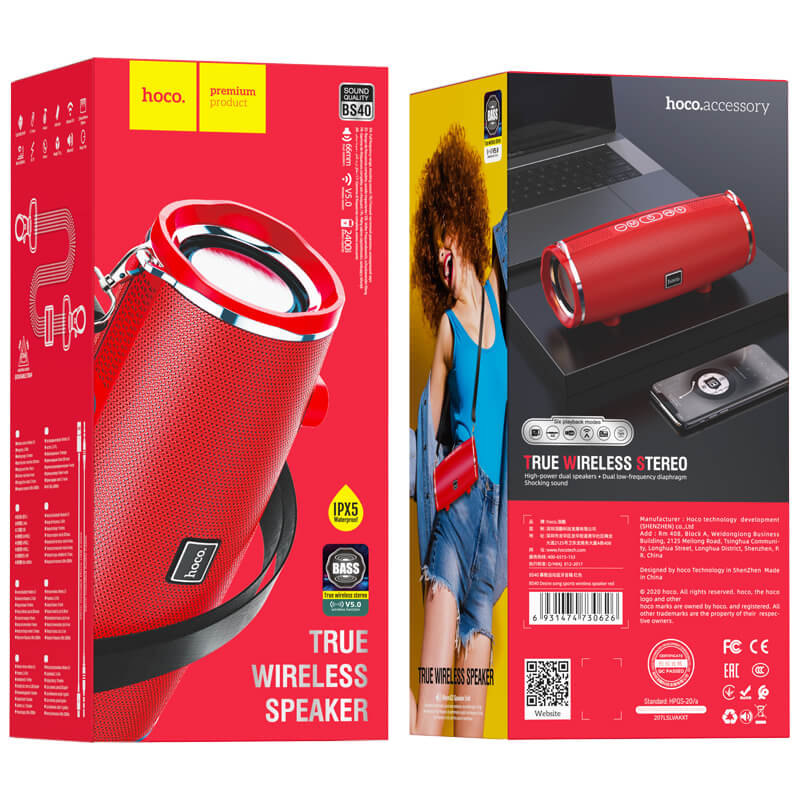 hoco. Portable Premium Bluetooth Wireless Speaker BS40