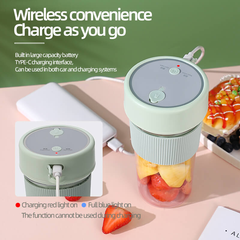 Mobie 350ml Personal Smoothie Blender Portable Juicer For Travel Office Gym K5