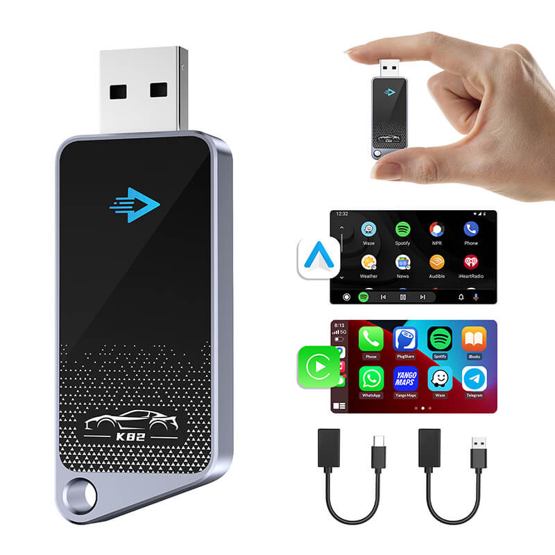 Mobie Bluetooth Dual Band WiFi Wireless CarPlay Adapter for Cars K82