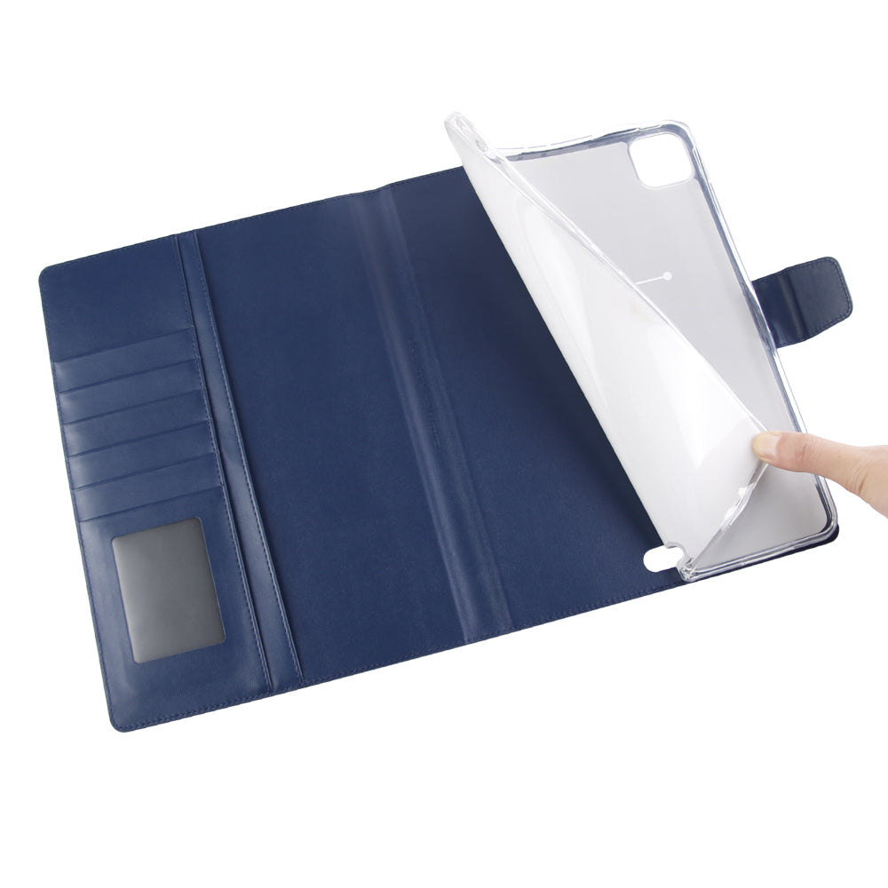 iPad Pro 12.9" 2020 Luxury Hanman Leather Wallet Flip Case Cover