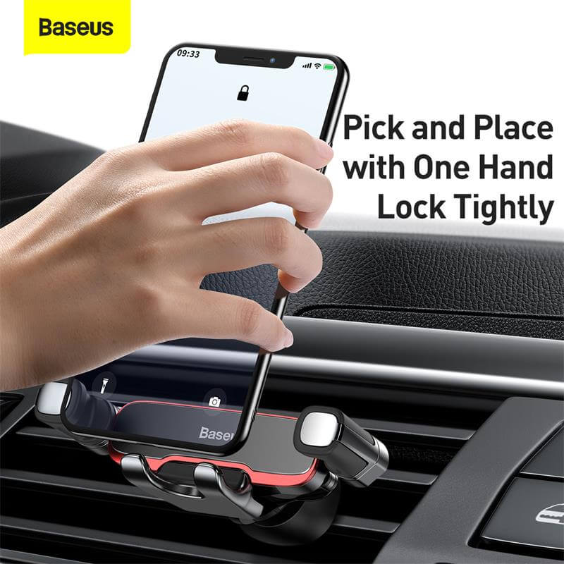 Baseus Mr Hui Gravity Mini Car Mount Holder Black