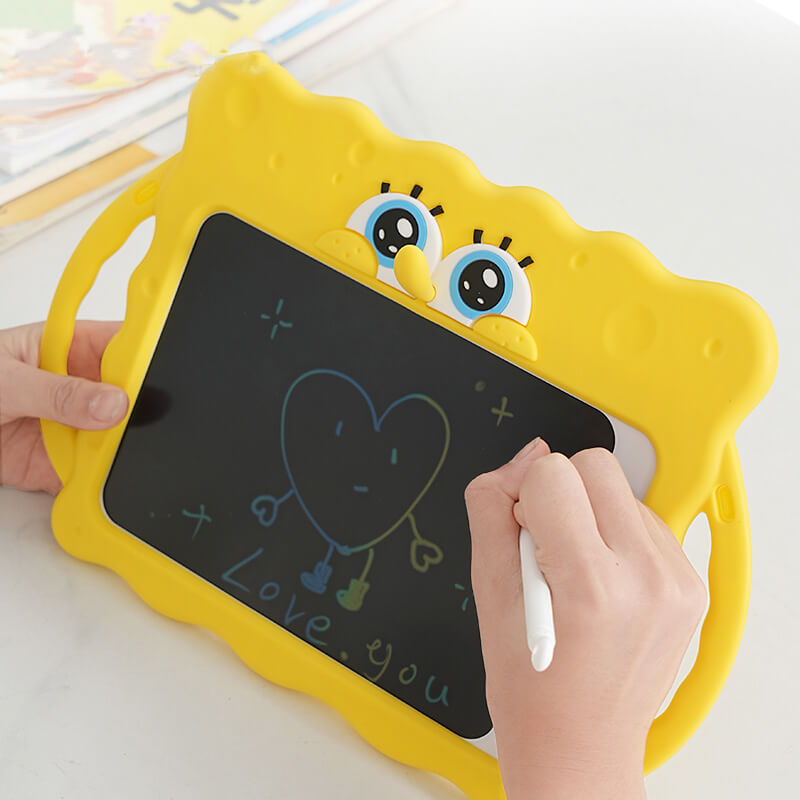 Q Uncle SpongeBob LCD 8.5 Inches Drawing Tablet with Foldable Stand
