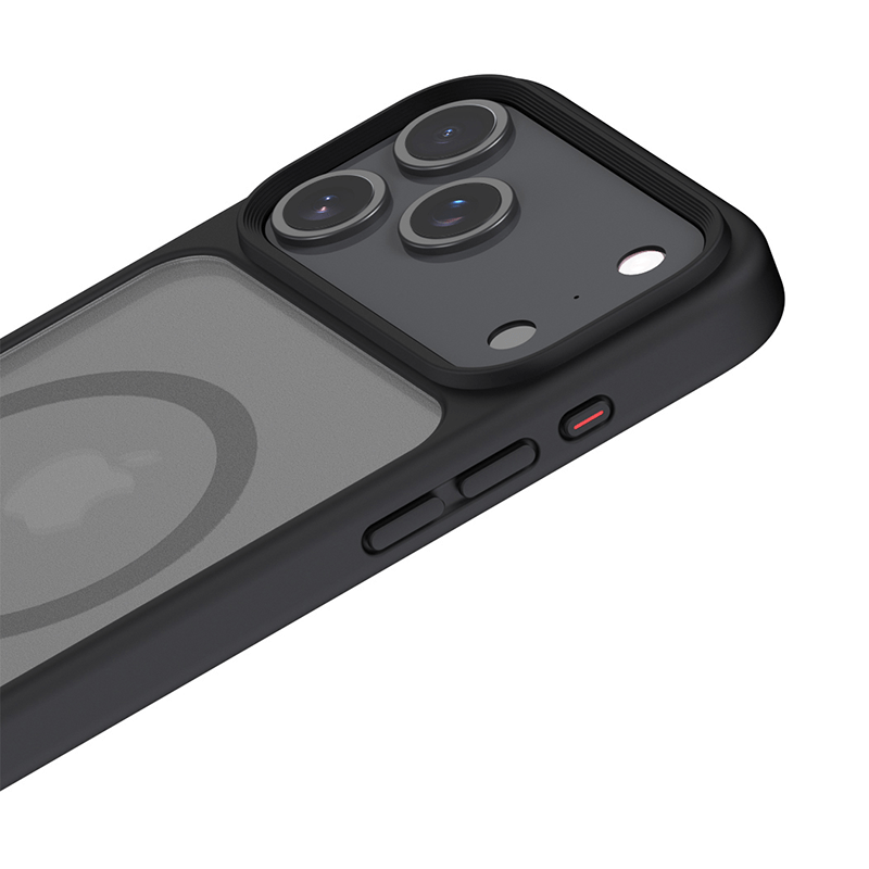 iPhone 17 Air Elvis Series All Around Protection Magsafe Phone Case with Invisible Stand Black