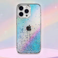 Suitable for iPhone Models Diamond Series Gradient Silver Foil Shockproof Case