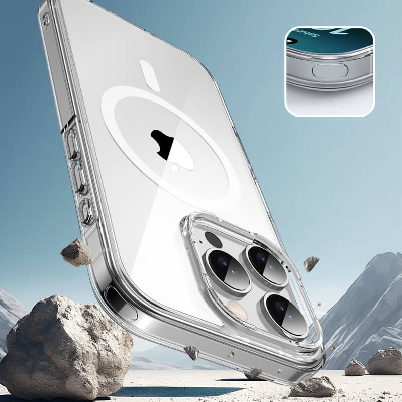 iPhone 16 Plus Aurora Series Crystal Magsafe Phone Case Grey