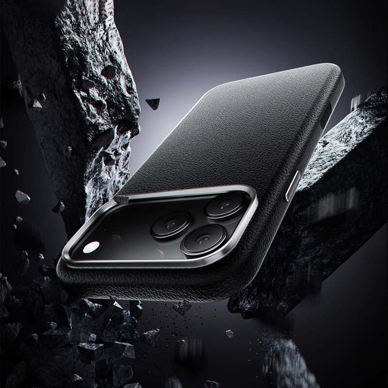 iPhone 17 Pro Max X-Level Better Enjoyment Series Magnetic Plain Leather Case