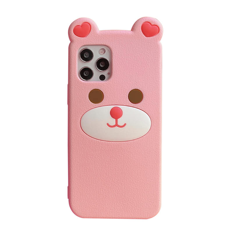 Suitable for iPhone Q Uncle Brown Bear Silicone Phone Case